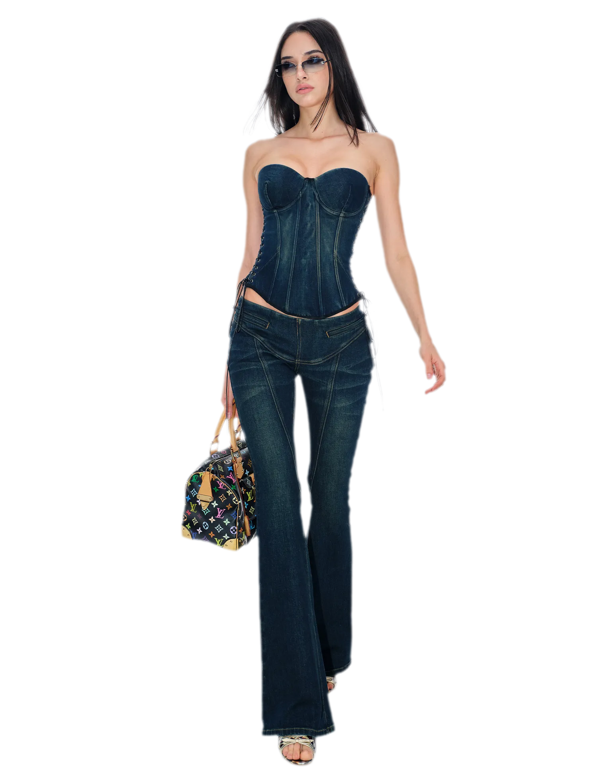 Adjustable Denim Bustier