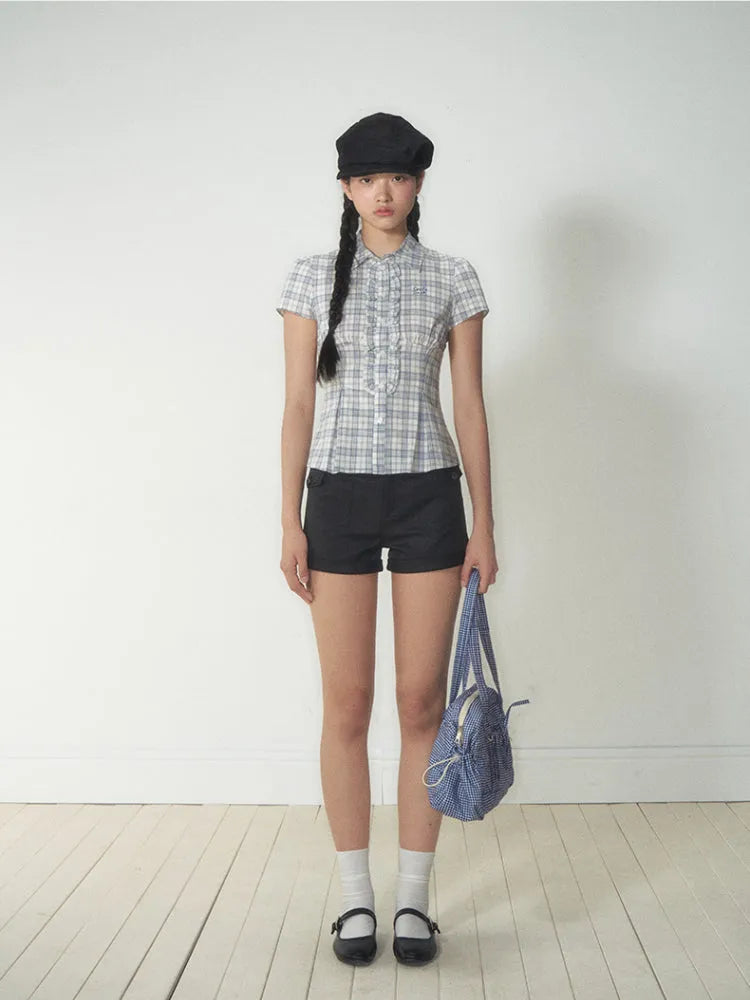 College - Style Slim Short - Sleeve Shirt