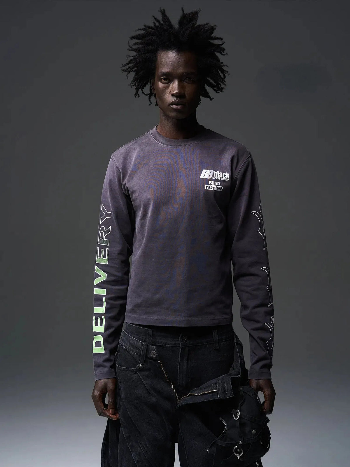 Gradient Washed Long-Sleeve T-Shirt
