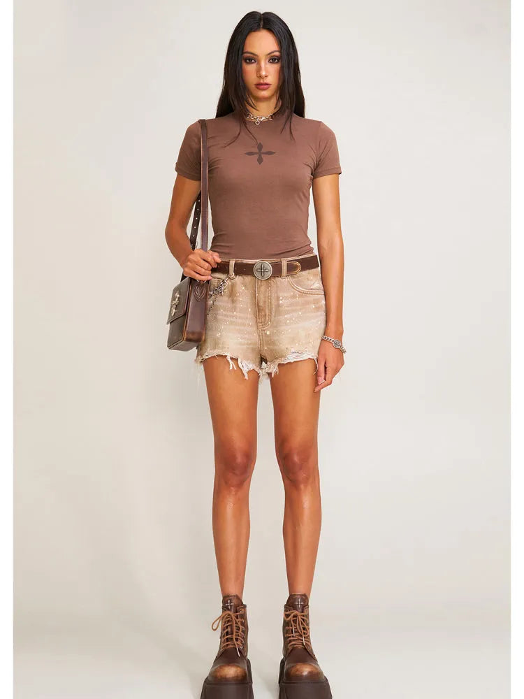 Compass Original Badge Tee Sand