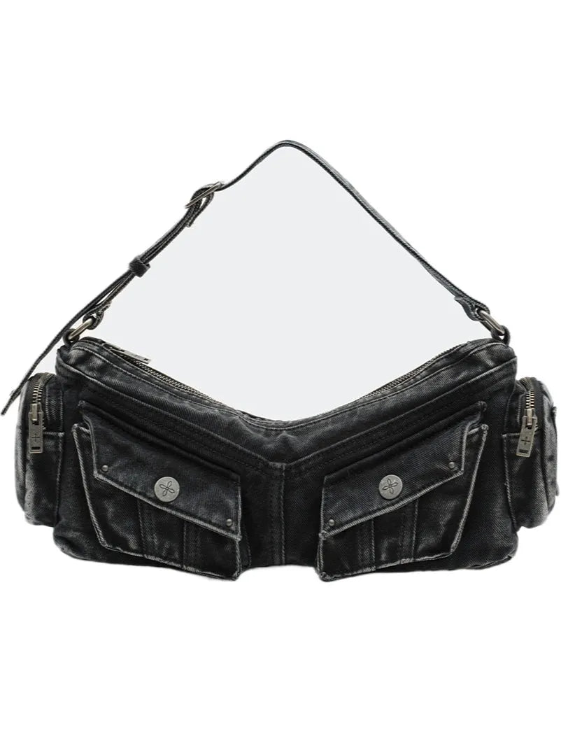 Compass Hips Denim Short Bag