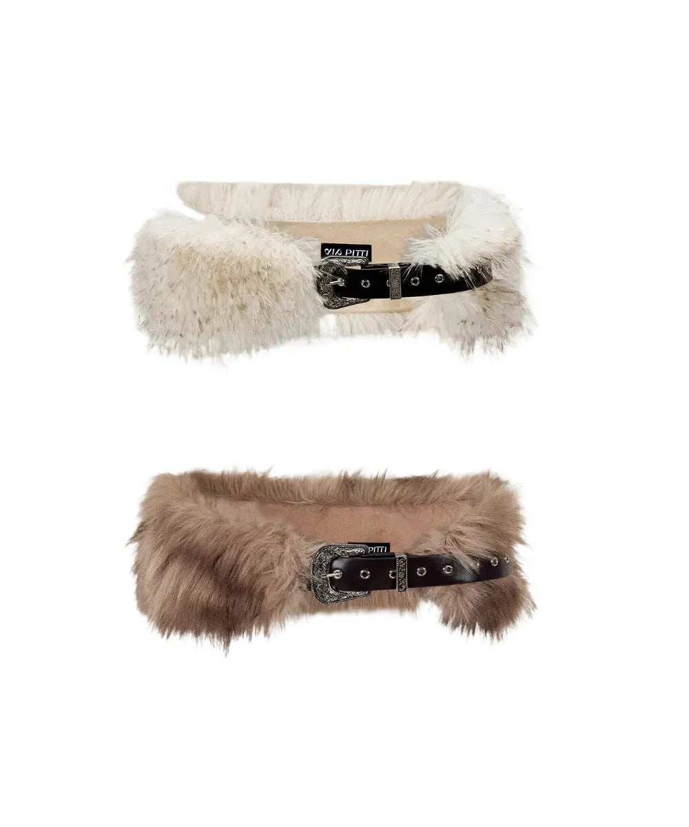 Faux Fur Multi-Way Belt