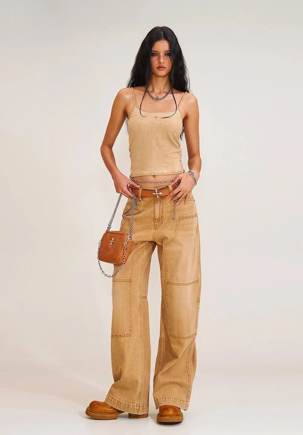 Compass Vintage Wide Cargo Jeans