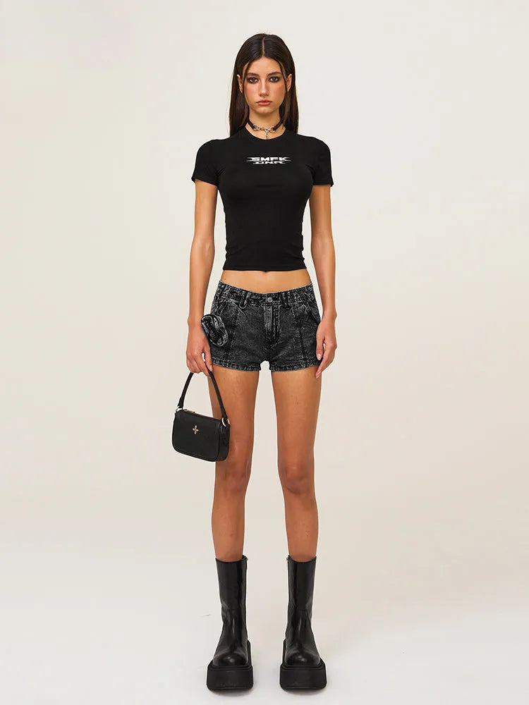 Waist Elastic Sports T-shirt Base