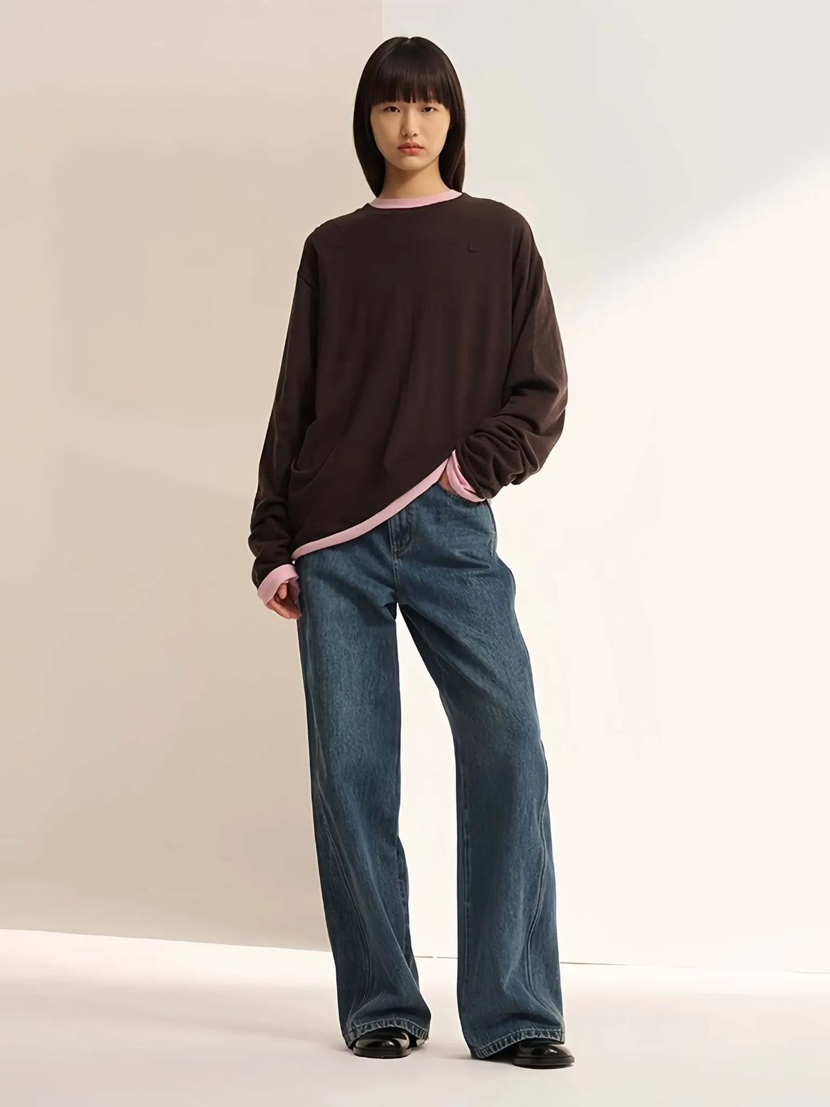 Pure Cotton Straight-Leg Denim Jeans
