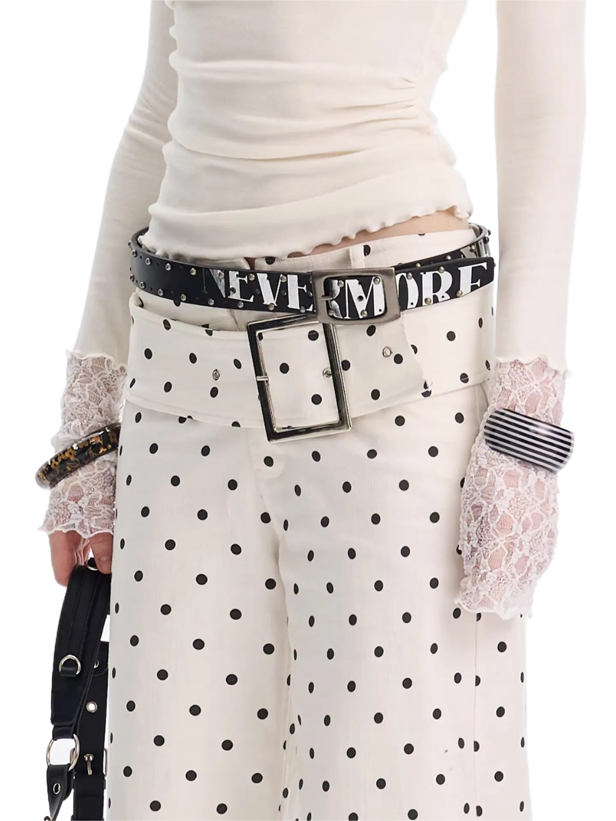 Vintage Punk Studded PU Leather Belt