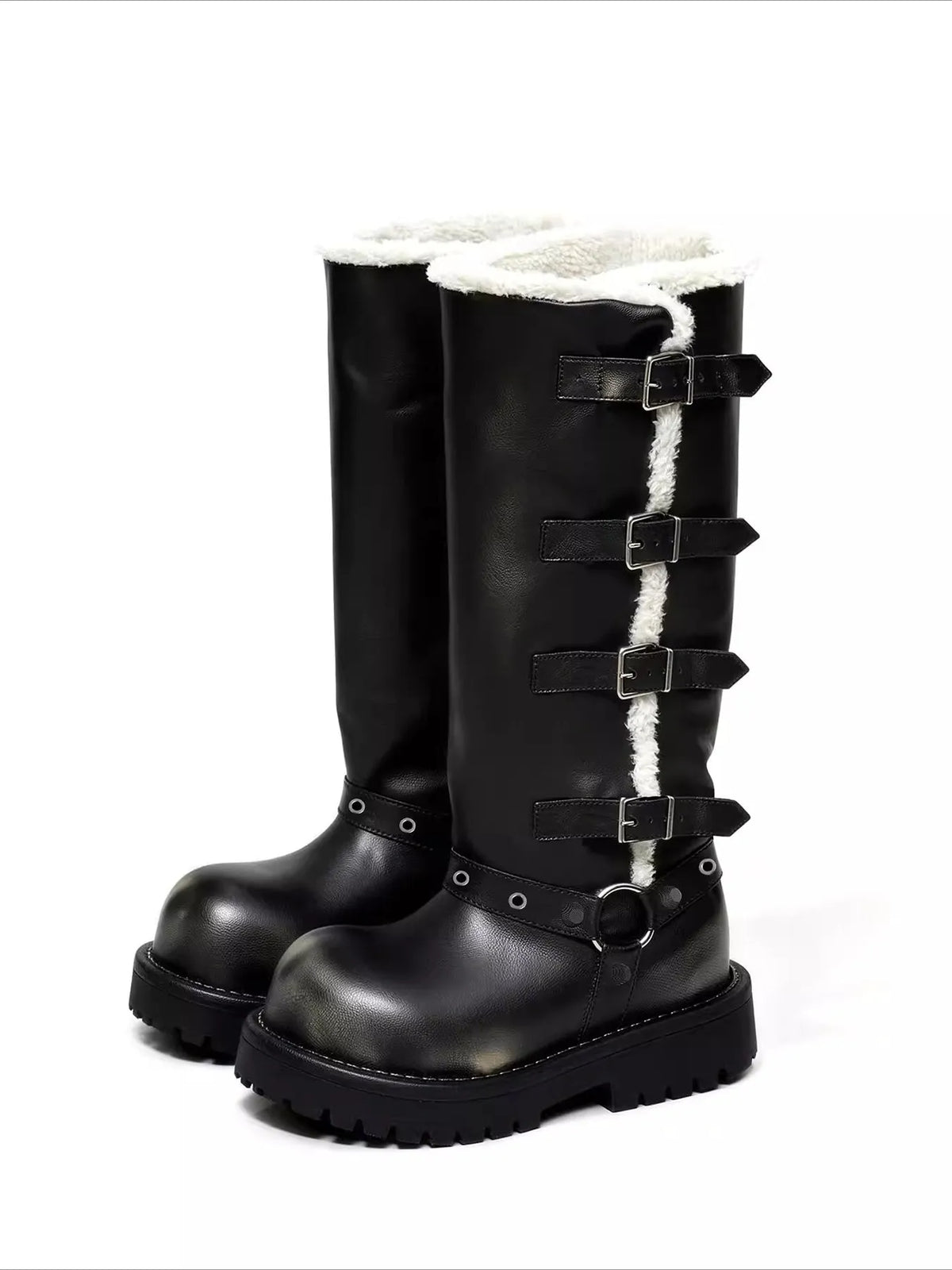 Convertible Fold-Over Knight Boots
