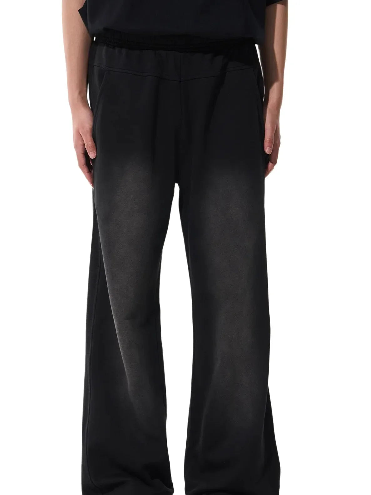 Washed Gradient Pure Cotton Relaxed Sweatpants