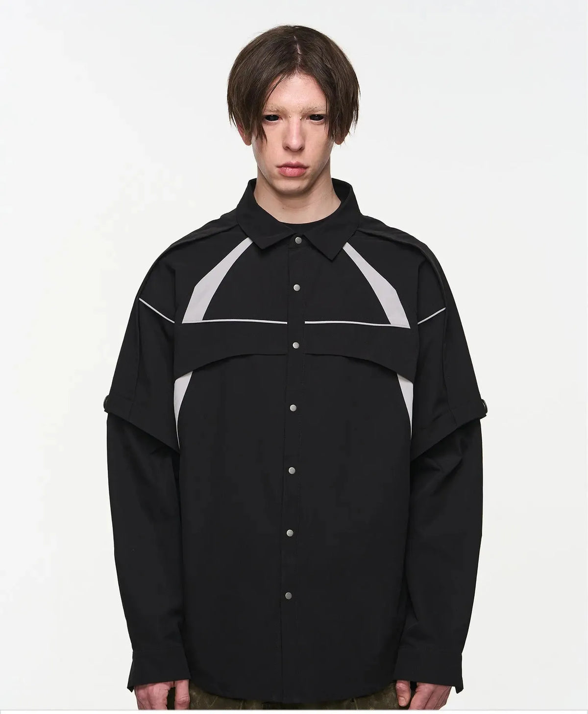Detachable Contrast Shirt