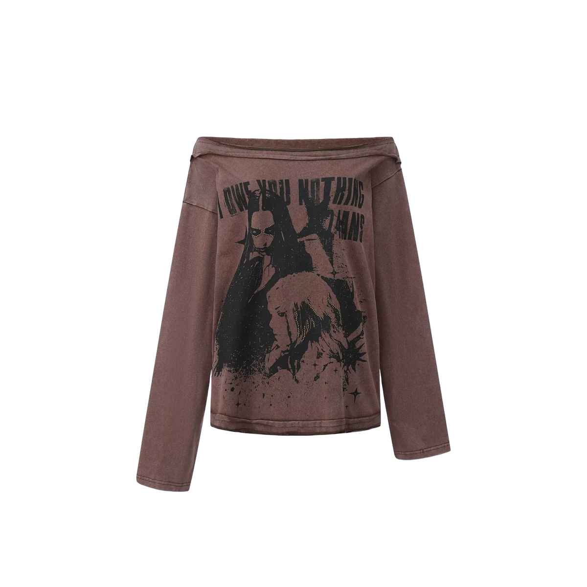 Salt-Washed Grunge Graphic T-Shirt