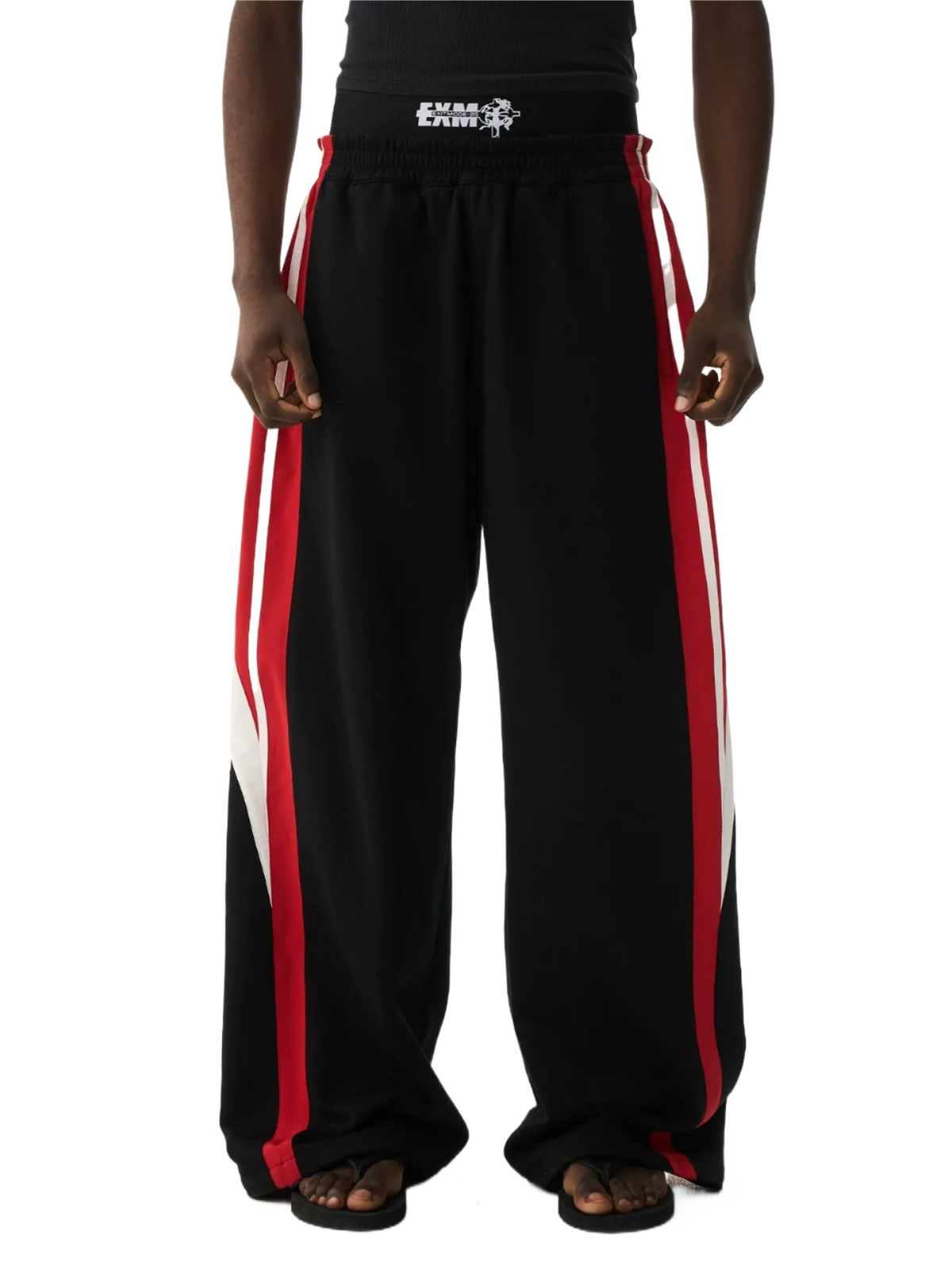 Double Waist Printed Street Sweatpants