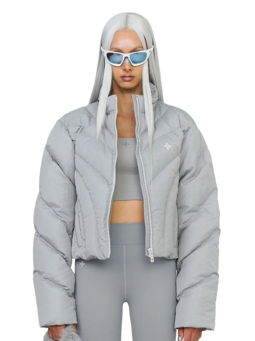 Black & Gray Hurricane Down Jacket