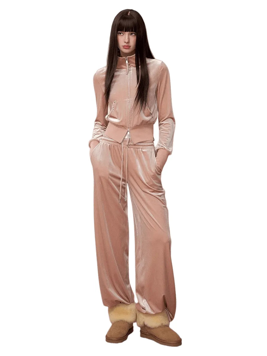 Athleisure Sweatshirt & Jogger Pants Set