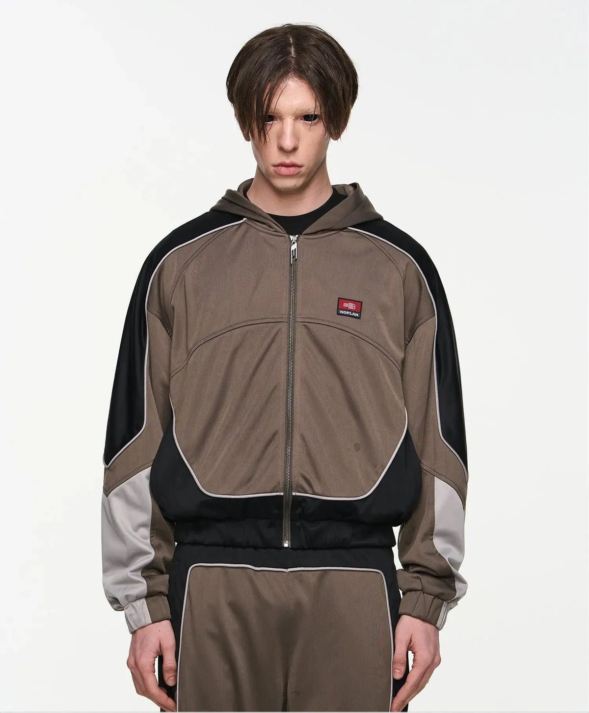Color-Block Hooded Jacket
