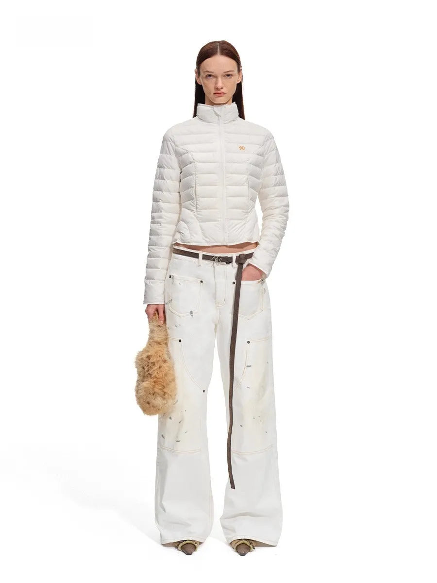 Polar Washed Twill Wide-Leg Jeans