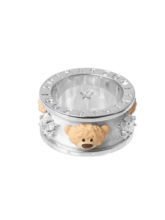 Bear Halo Statement Ring