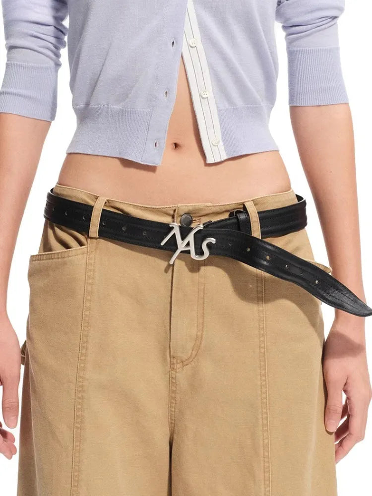 Tie-dye Denim Fashion Aluminum Wire Belt