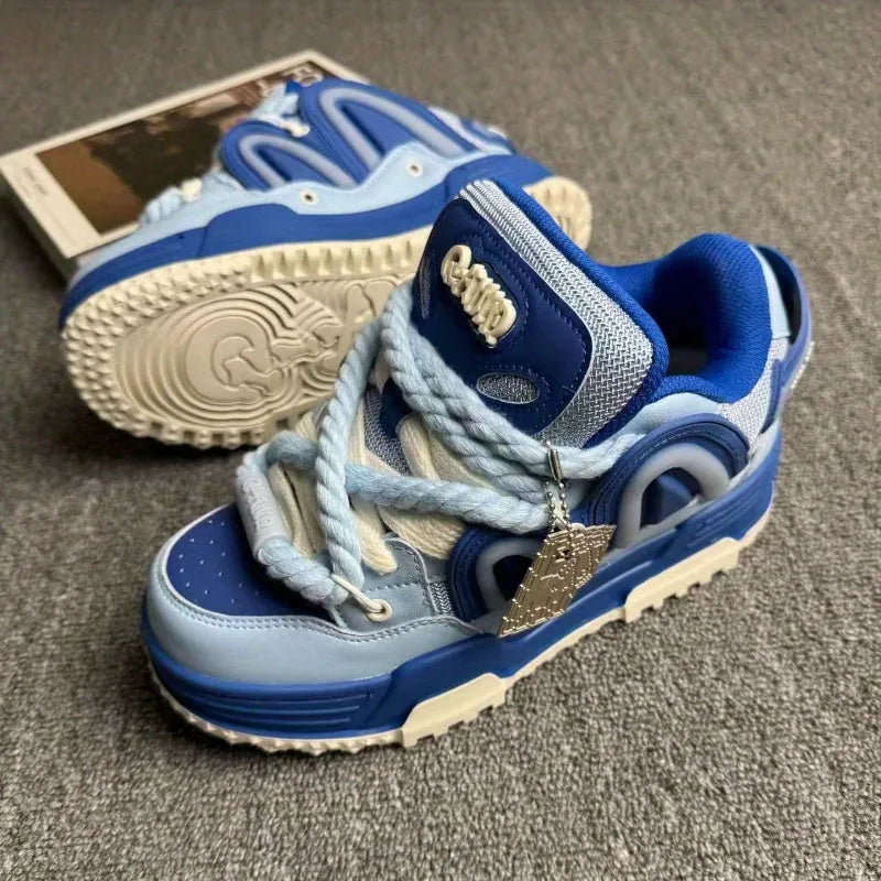 Dreamy Blue Chunky Casual Sneakers