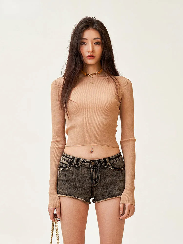 Compass Cross-fitted Knitted Sweater