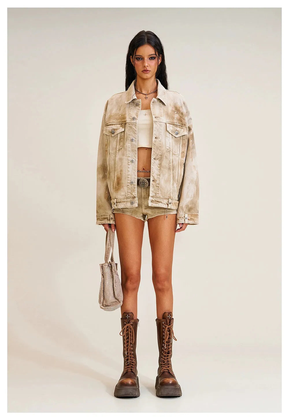 Wild Continent Handcrafted Oversized Denim Jacket