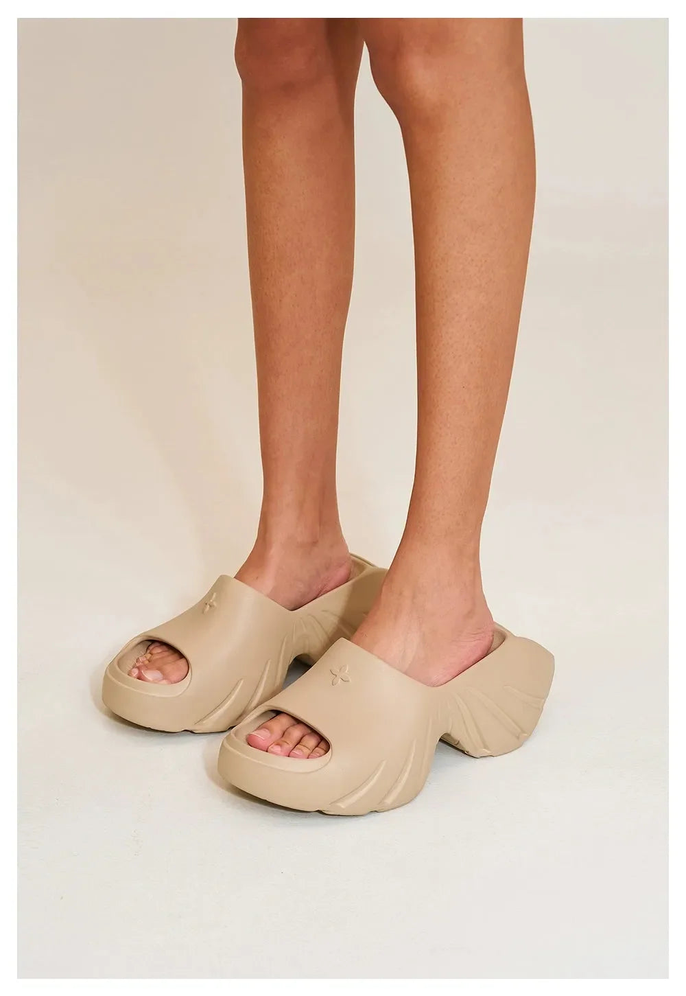 Phantom Future Sculpted Heel Mules Sandals