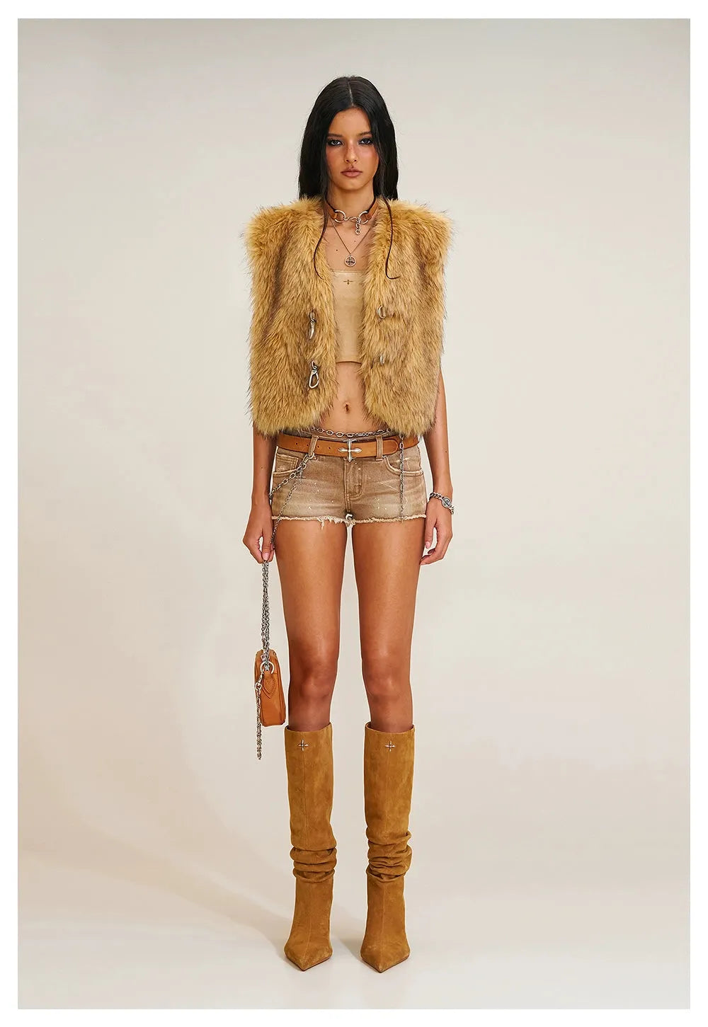 COMPASS Prairie Faux Fur Vest
