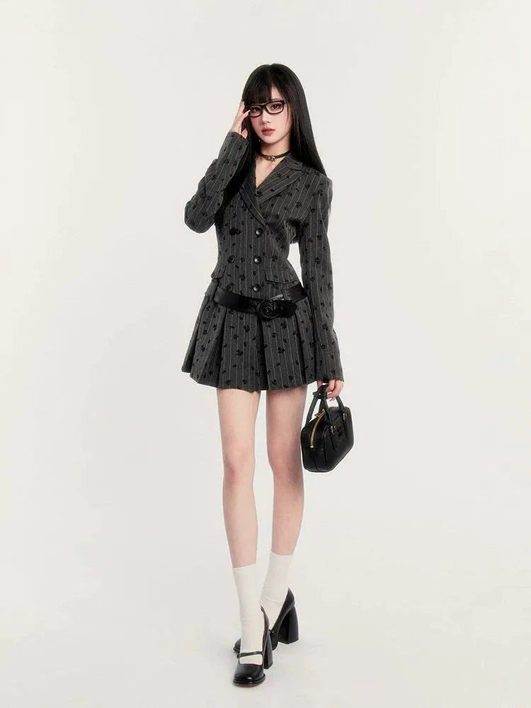 Waist-Cinching Blazer Dress