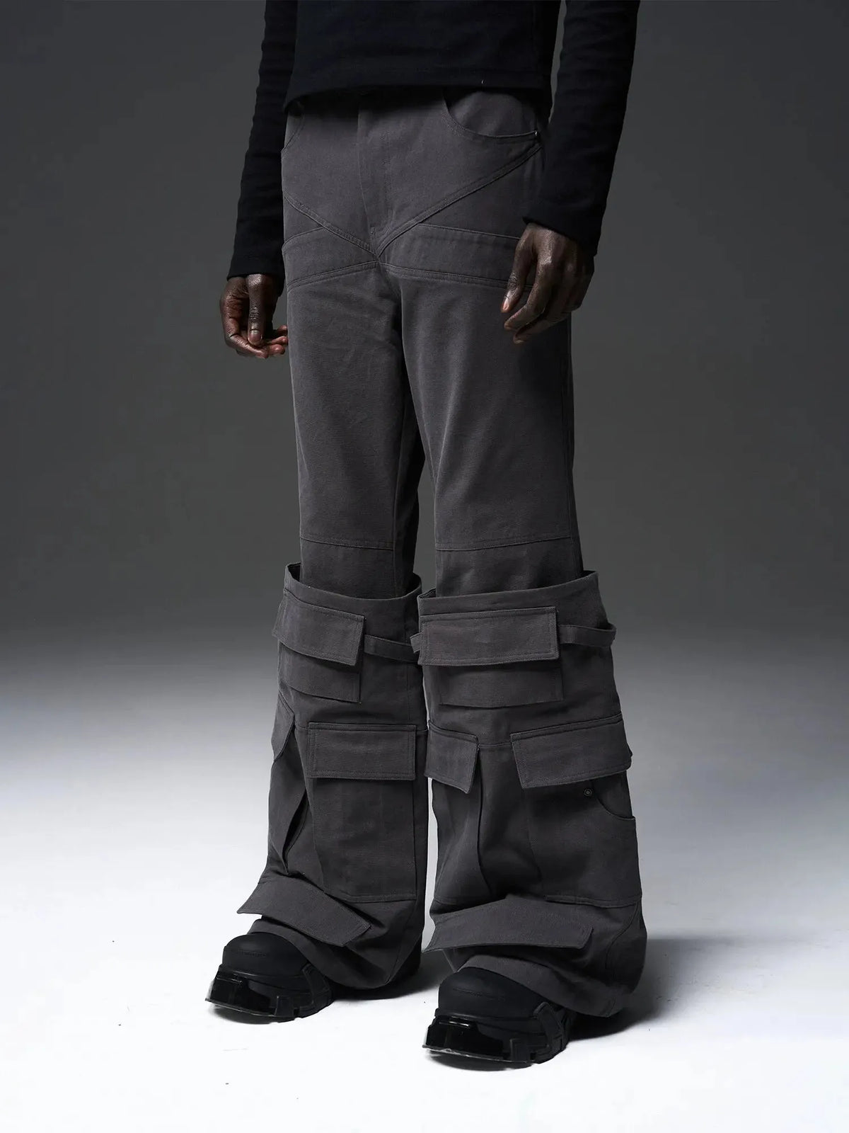 Dark Gray & Light Gray Cargo Pants