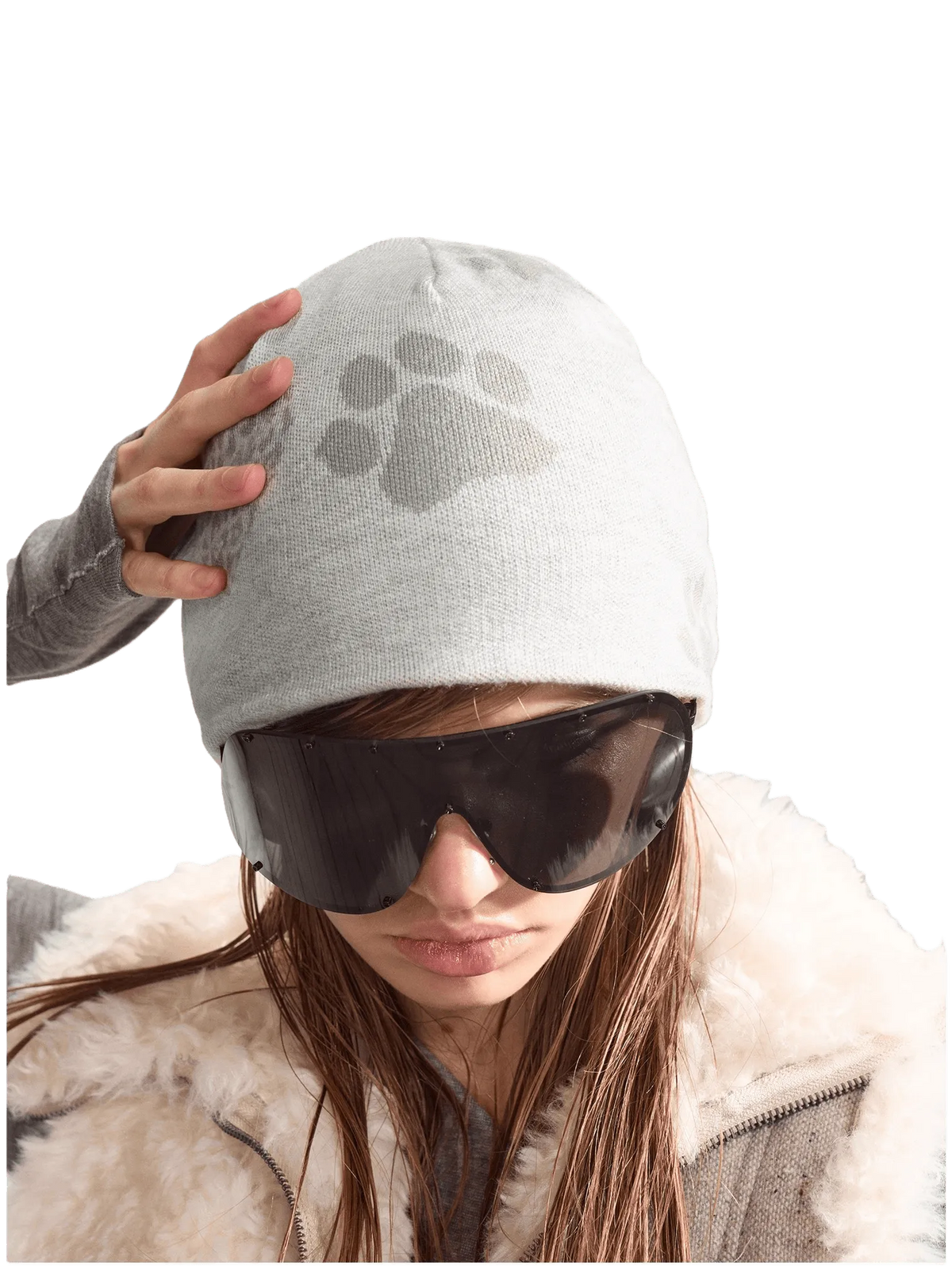 Dual-Tone Reversible Wool Knit Beanie