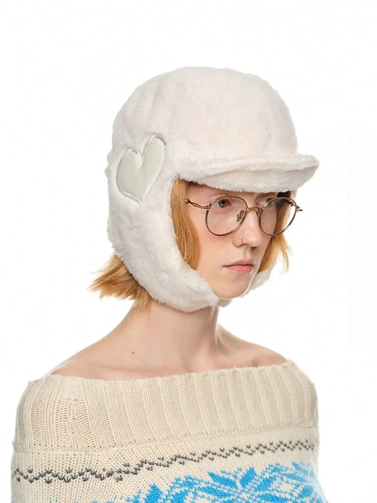 Eco-Friendly Rabbit Fur Earflap Aviator Hat
