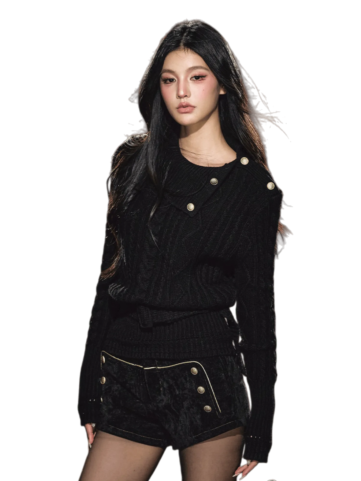 Australian Wool Cable Knit Turtleneck Sweater