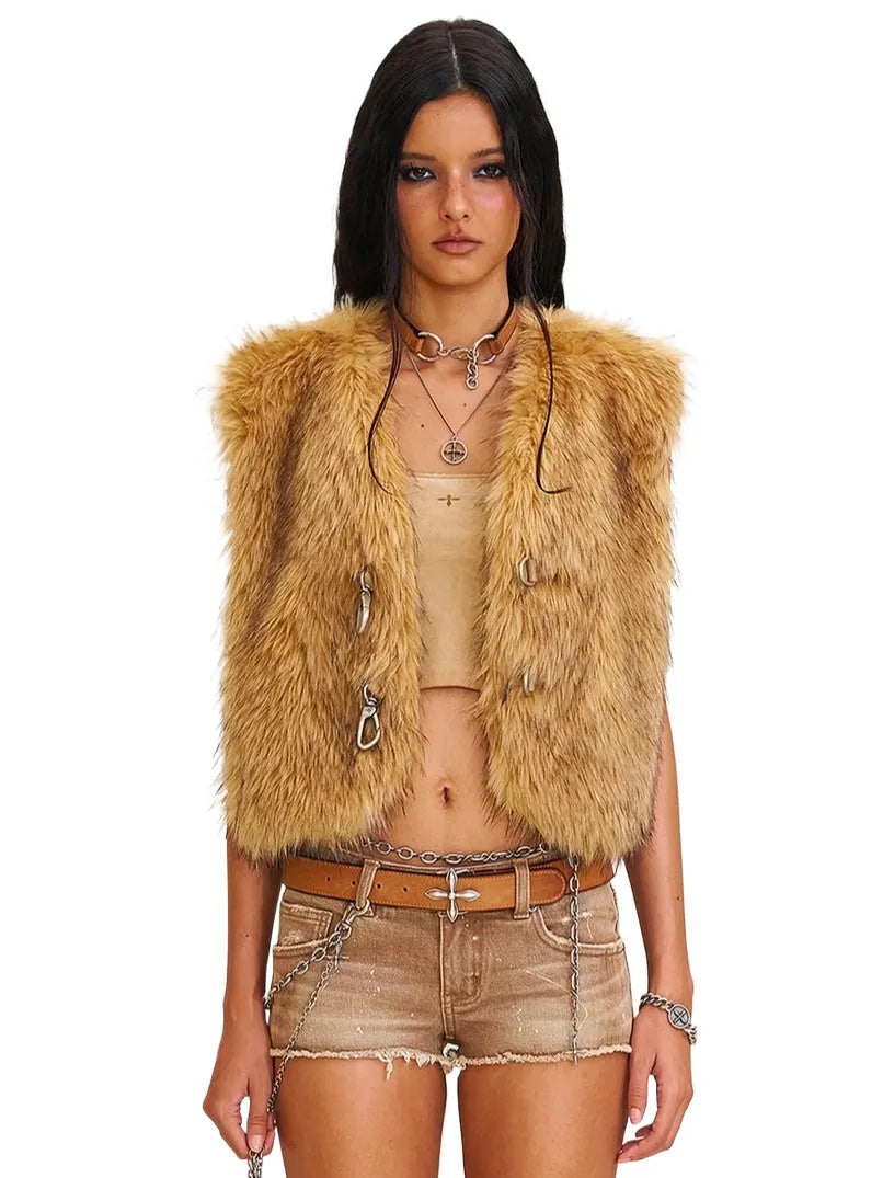 COMPASS Prairie Faux Fur Vest