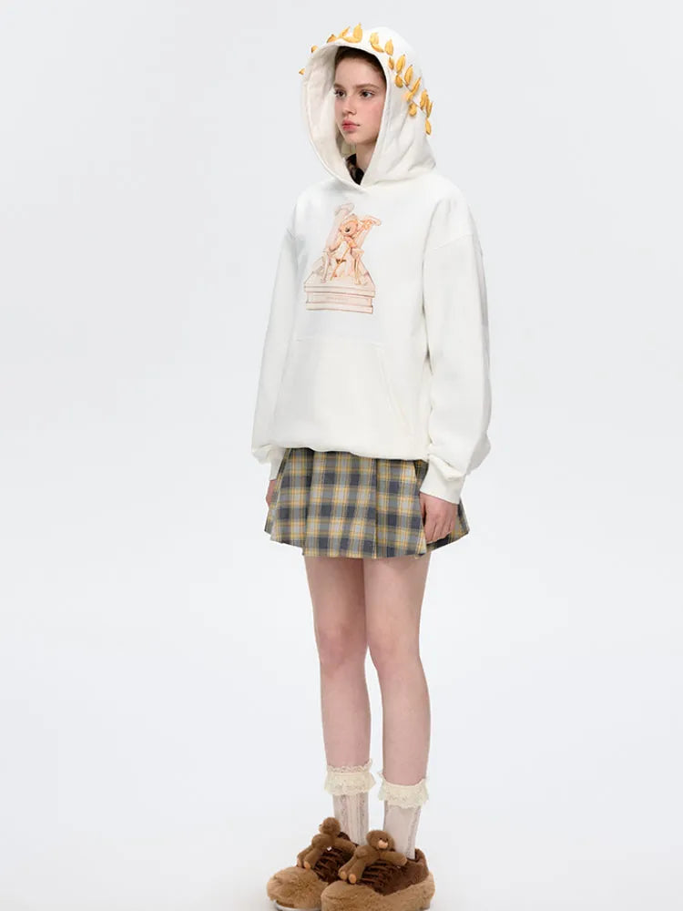 Illustrated Hoodie Sweatshirt