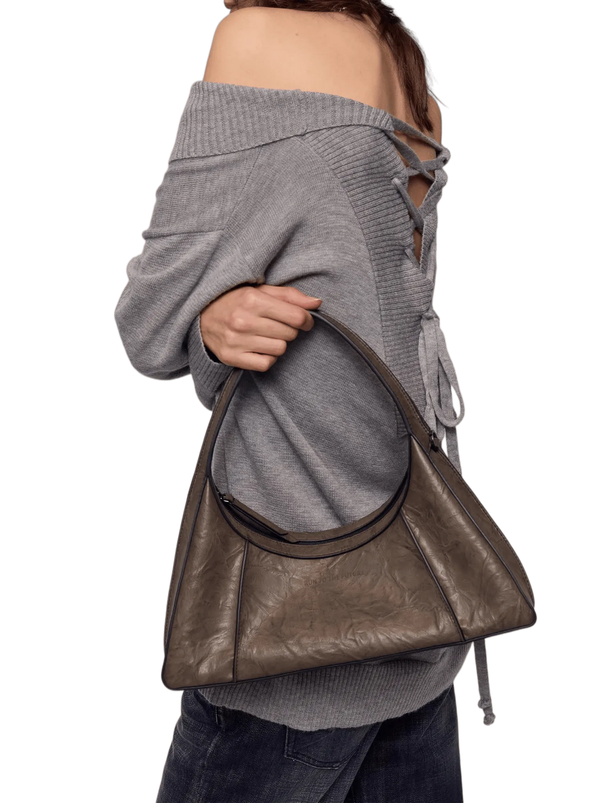 Waxed Eco-Leather Shoulder & Handbag