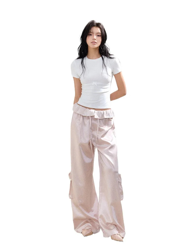 Lace Large Pocket Utility Pants