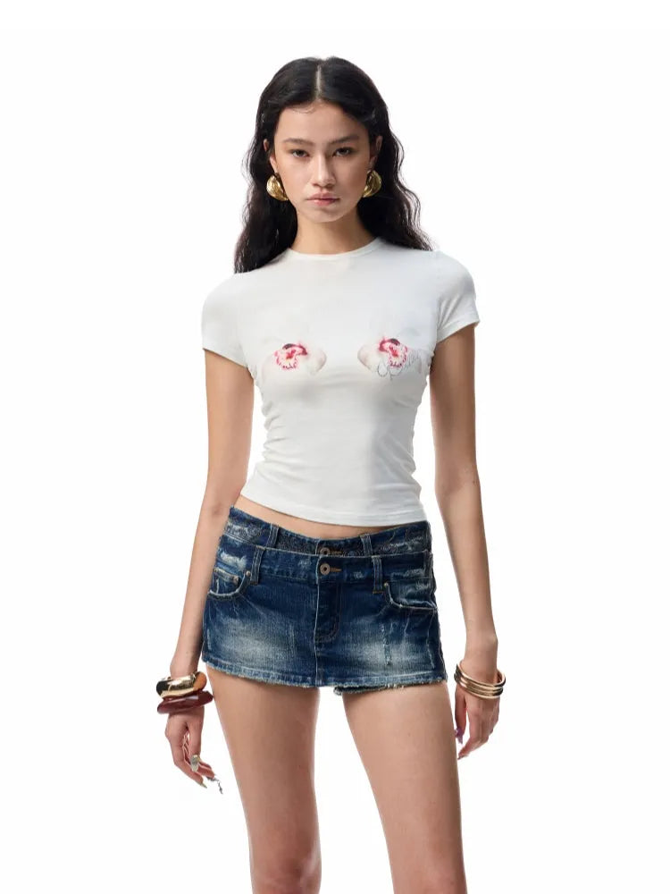 Printed Slim-Fit Short Sleeve T-shirt