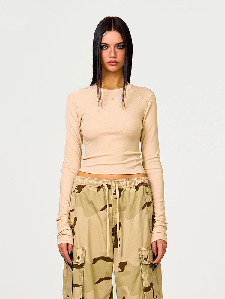 Slim-Fit Long Sleeve Sweatshirt