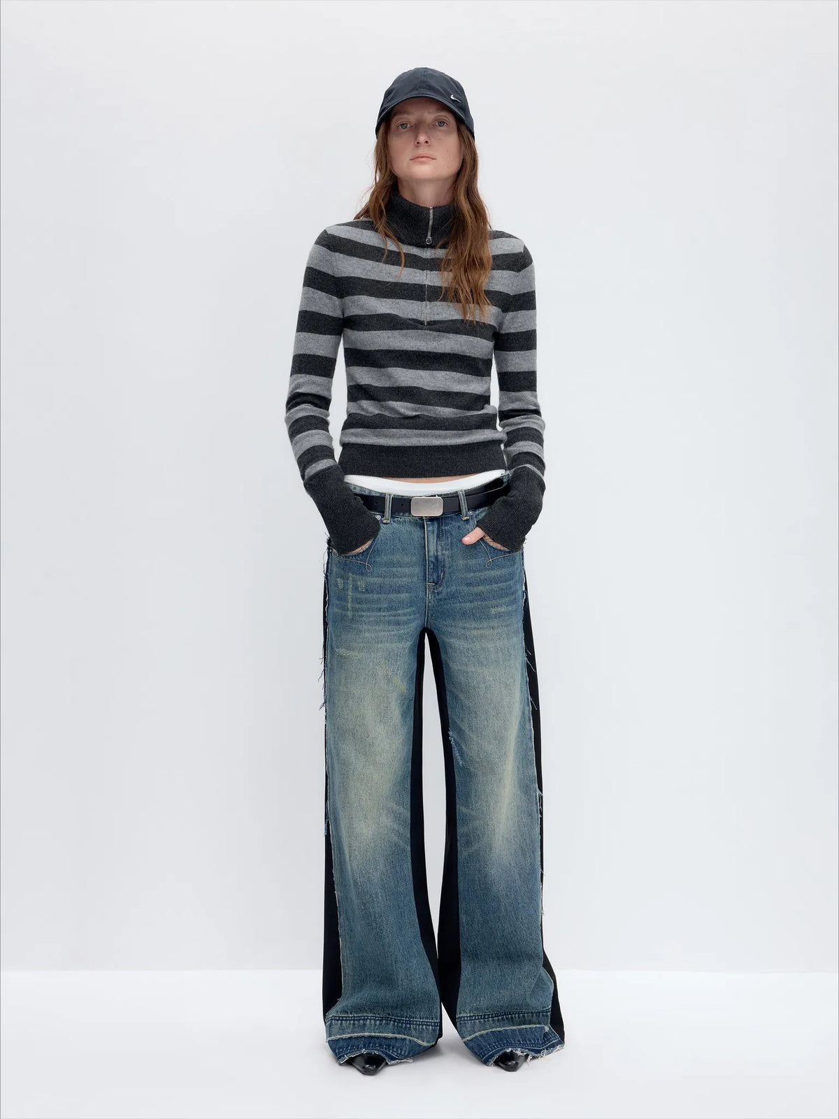 Vintage Patchwork TR Fabric Jeans