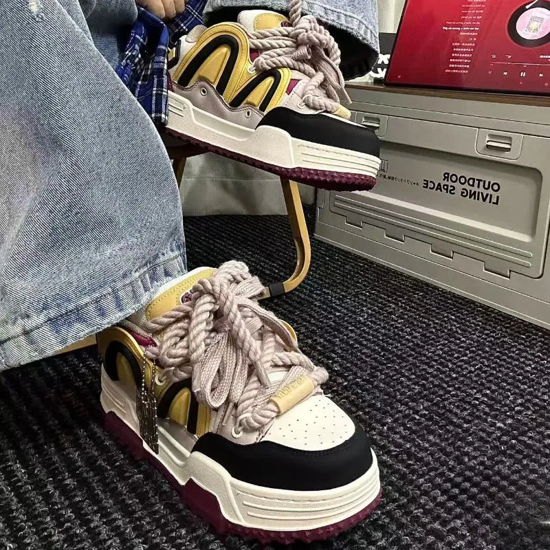 Turmeric Purple Chunky Casual Sneakers