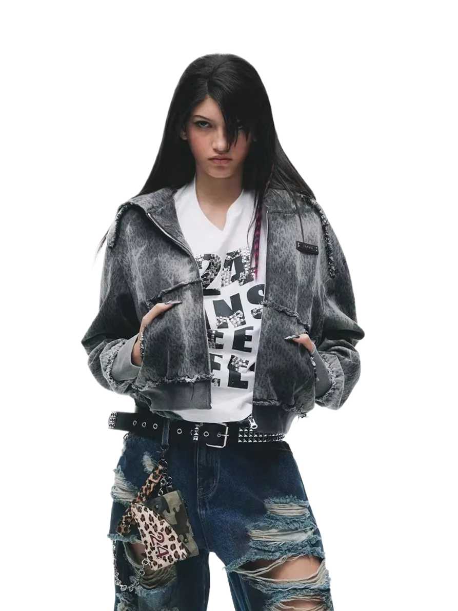 Tie-Dye Distressed Grunge Sweatshirt
