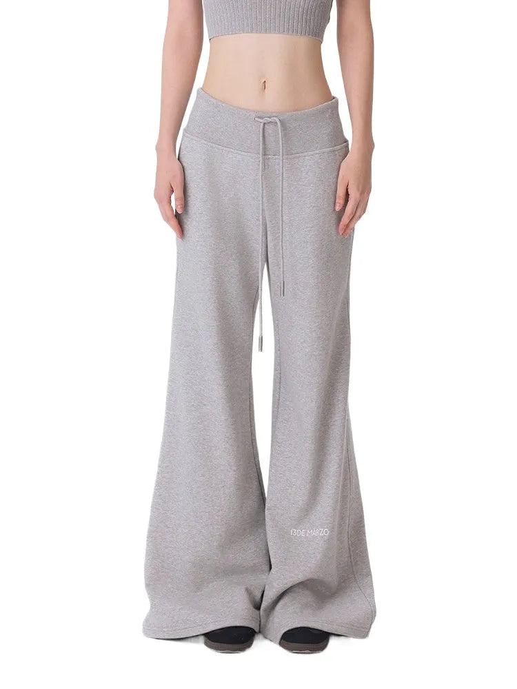 High-Waist Flared Sweatpants