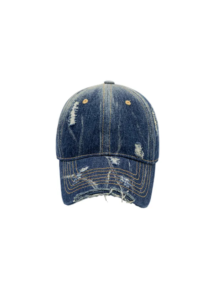 Washed Denim Baseball Cap