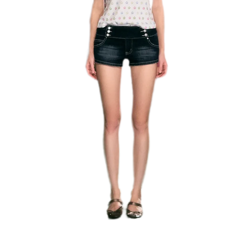 Y2K Low-Rise Denim Shorts
