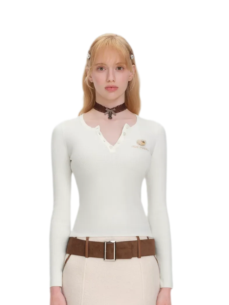 Textured Knit Undershirt