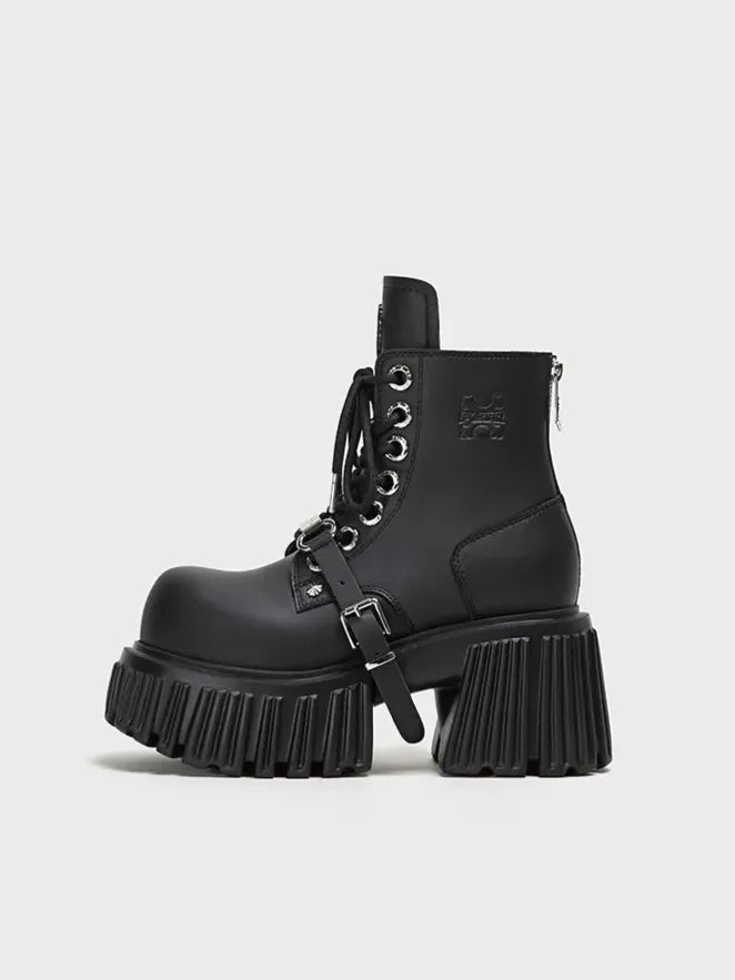 Gothic Platform Ankle Boots