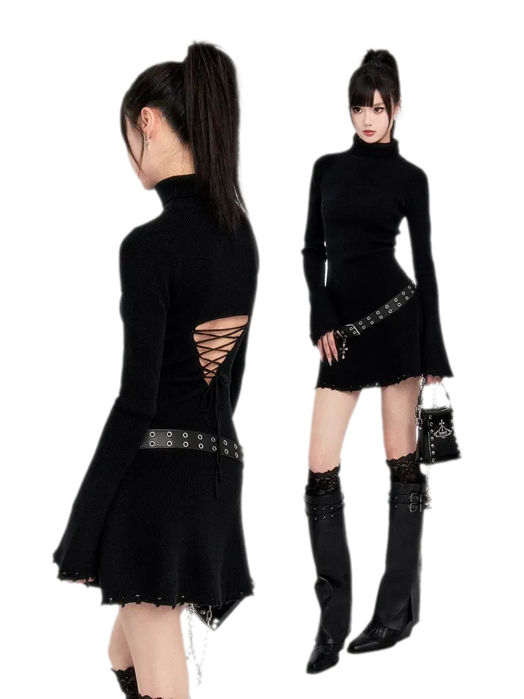 Metal Cross Punk Belt