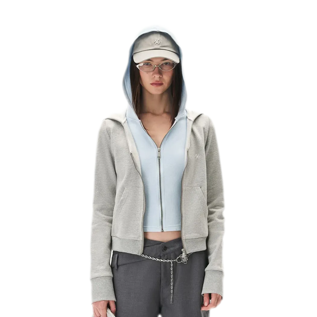 Paneled Faux-Two-Piece Hooded Sweatshirt