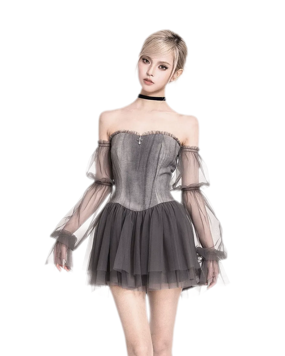Tie-Dye Corset Tutu Dress
