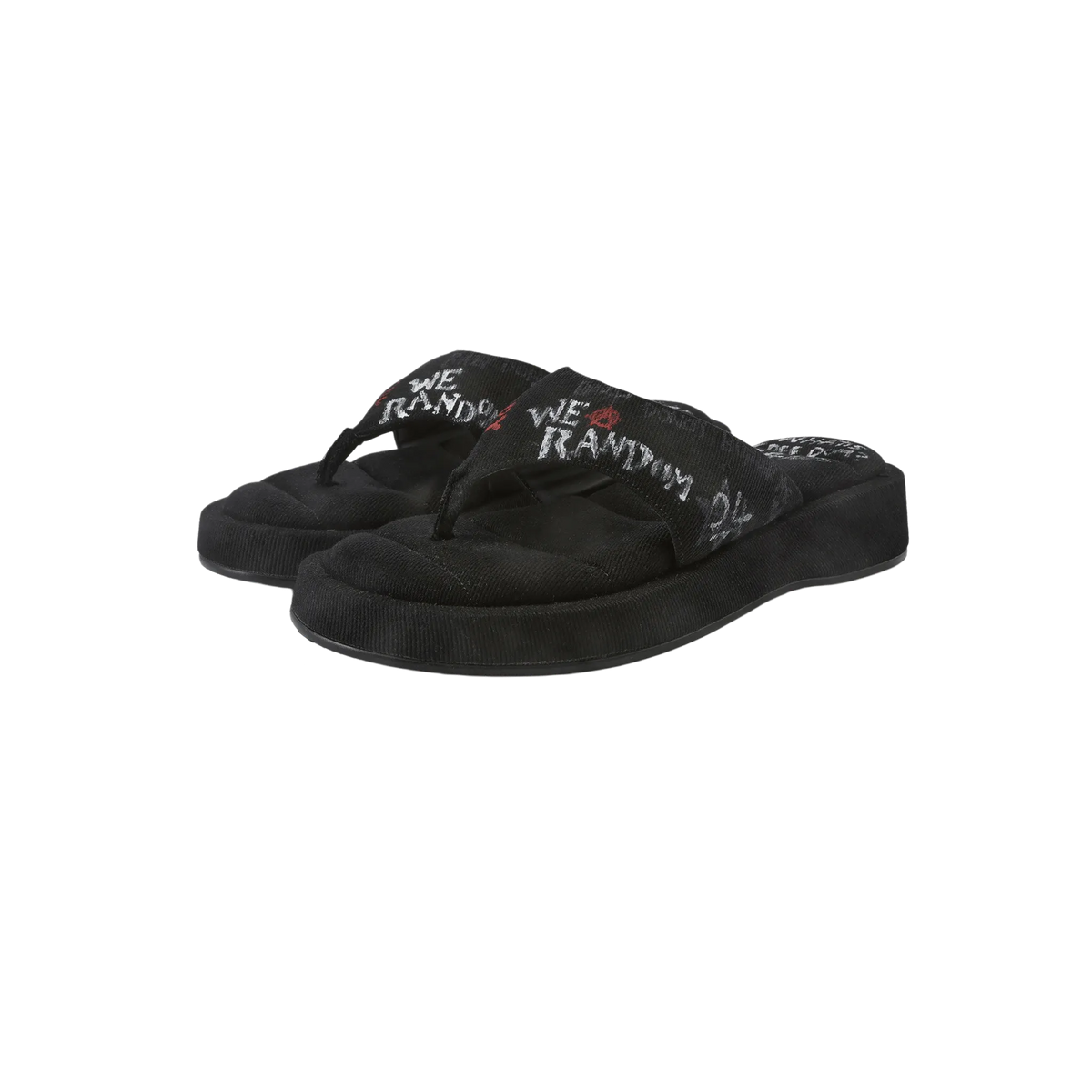 Grunge Hand-Painted Canvas Slippers