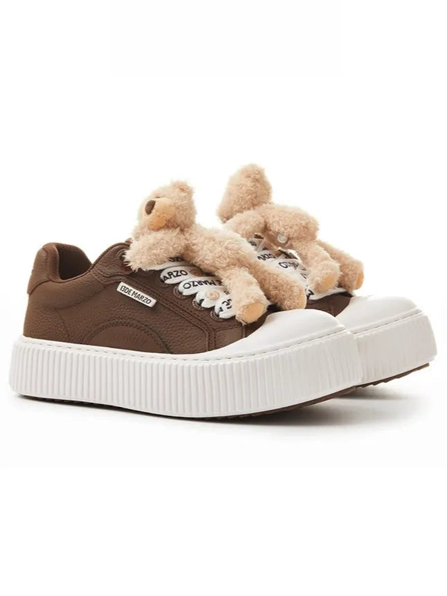 Teddy Biscuit Chunky Low-Top Sneakers